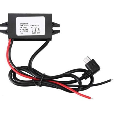 OEM Voiture Convertisseur De Tension Dc-dc 12v À 5v/3a Convertisseur De Tension De Voiture Micro Usb Régulateur De Tension Etanche Pour Autoradio, Radio, Surveillance, Ventilateur Électrique - Publicité OEM Voiture Convertisseur De Tension Dc-dc 12v À 5v/3a Convertisseur De Tension De Voiture Micro Usb Régulateur De Tension Etanche Pour Autoradio, Radio, Surveillance, Ventilateur Électrique - Publicité
