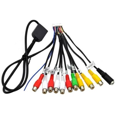 OEM Autoradio Stéréo Rca Sortie Câble Fil Adaptateur Aux-in Subwoofer/amplificateur 3.5mm 20 Broches Harnais Tête Unité - Publicité OEM Autoradio Stéréo Rca Sortie Câble Fil Adaptateur Aux-in Subwoofer/amplificateur 3.5mm 20 Broches Harnais Tête Unité - Publicité