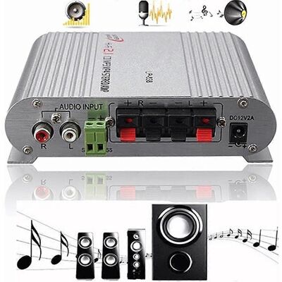 FLAMMKRAFT Mini Ampli Stéréo 3 Canaux Pour Voiture, Haut-parleur Méga-basse, Compatible Téléphone, Pc, Lecteur Dvd, Mp3, Mp4, Portable, Connectivité Universelle. Publicité FLAMMKRAFT Mini Ampli Stéréo 3 Canaux Pour Voiture, Haut-parleur Méga-basse, Compatible Téléphone, Pc, Lecteur Dvd, Mp3, Mp4, Portable, Connectivité Universelle. Publicité