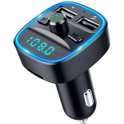 SCORPIO Transmetteur Fm Bluetooth, Bluetooth 5.0 Voiture Adaptateur Radio Lecteur Mp3 Kit Main Libre Sans Fil, Chargeur Allume Cigare Avec Dual Usb Ports 5v/2.4a & 1a, Support Carte Sd/clé Usb - Publicité SCORPIO Transmetteur Fm Bluetooth, Bluetooth 5.0 Voiture Adaptateur Radio Lecteur Mp3 Kit Main Libre Sans Fil, Chargeur Allume Cigare Avec Dual Usb Ports 5v/2.4a & 1a, Support Carte Sd/clé Usb - Publicité