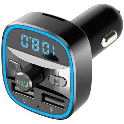 SCORPIO Transmetteur Fm Bluetooth, Bluetooth 5.0 Voiture Adaptateur Radio Lecteur Mp3 Kit Main Libre Sans Fil, Chargeur Allume Cigare Avec Dual Usb Ports 5v/2.4a & 1a, Support Carte Sd/clé Usb - Publicité SCORPIO Transmetteur Fm Bluetooth, Bluetooth 5.0 Voiture Adaptateur Radio Lecteur Mp3 Kit Main Libre Sans Fil, Chargeur Allume Cigare Avec Dual Usb Ports 5v/2.4a & 1a, Support Carte Sd/clé Usb - Publicité