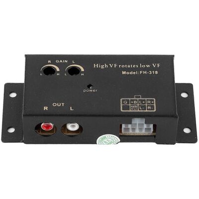FLAMMKRAFT Convertisseur Audio Voiture Haut Niveau Vers Bas Niveau, Adaptateur Faible Distorsion Pour Haut-parleur Camping-car, Yacht, Maison. Publicité FLAMMKRAFT Convertisseur Audio Voiture Haut Niveau Vers Bas Niveau, Adaptateur Faible Distorsion Pour Haut-parleur Camping-car, Yacht, Maison. Publicité