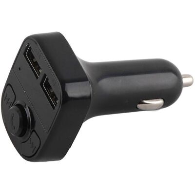 FLAMMKRAFT Chargeur Bluetooth Voiture 12‑24v Noir, Émetteur Fm Mp3, Chargeur Double Usb Pour Téléphone, Haut‑parleur Mains Libres, Adaptateur Allume‑cigare - Publicité FLAMMKRAFT Chargeur Bluetooth Voiture 12‑24v Noir, Émetteur Fm Mp3, Chargeur Double Usb Pour Téléphone, Haut‑parleur Mains Libres, Adaptateur Allume‑cigare - Publicité