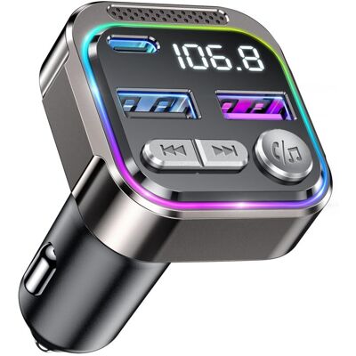 OEM Transmetteur Fm Bluetooth Voiture, Émetteur Radio Avec Prise Allume Cigare, Usb C Qc Pd 36w Adaptateur, Autoradio Bluthooh Pour Téléphone Kit Mains Libres, Car Mp3 Musique Player-dou - Publicité OEM Transmetteur Fm Bluetooth Voiture, Émetteur Radio Avec Prise Allume Cigare, Usb C Qc Pd 36w Adaptateur, Autoradio Bluthooh Pour Téléphone Kit Mains Libres, Car Mp3 Musique Player-dou - Publicité