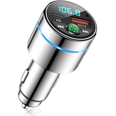 OEM Transmetteur Fm Bluetooth 5.3, Tout Métal Bluetooth Voiture, Chargeur Rapide De Voiture Pd30w Type C+qc3.0, Adaptateur Bluetooth Autoradio, Suppression Du Bruit, Appel Main Libre, Musique Hi-fi-dou - Publicité OEM Transmetteur Fm Bluetooth 5.3, Tout Métal Bluetooth Voiture, Chargeur Rapide De Voiture Pd30w Type C+qc3.0, Adaptateur Bluetooth Autoradio, Suppression Du Bruit, Appel Main Libre, Musique Hi-fi-dou - Publicité