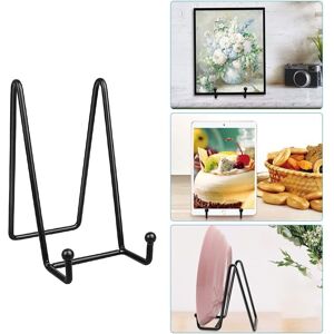 LARGEIGHT Supports De Cadre En Métal, Supports De Plaque Pour Affichage, Présentoirs De 6 Pouces Pour Albums Photos, Livres, Chevalet Photo, Travail Artisanal Artistique, Plaque - Noir - Publicité LARGEIGHT Supports De Cadre En Métal, Supports De Plaque Pour Affichage, Présentoirs De 6 Pouces Pour Albums Photos, Livres, Chevalet Photo, Travail Artisanal Artistique, Plaque - Noir - Publicité