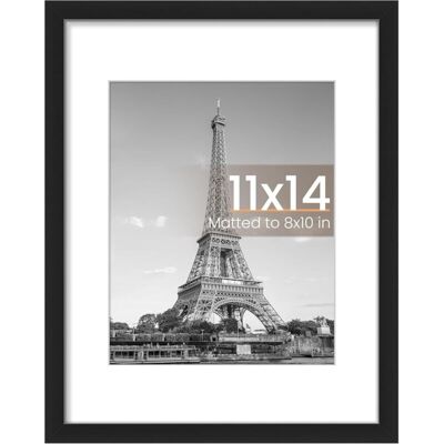 OEM Cadre Photo 11 X 14 Pouces Pour Photos 8 X 10 Pouces, Cadre Photo Mural, Noir, 1 Paquet - Publicité OEM Cadre Photo 11 X 14 Pouces Pour Photos 8 X 10 Pouces, Cadre Photo Mural, Noir, 1 Paquet - Publicité