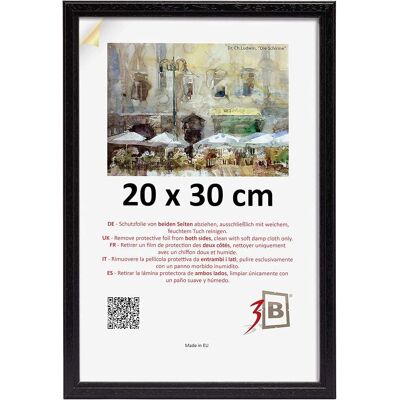 OEM Cadre Photo Avec Verre Acrylique, Cadre En Bois Noir, 20 X 30 Cm - Publicité OEM Cadre Photo Avec Verre Acrylique, Cadre En Bois Noir, 20 X 30 Cm - Publicité