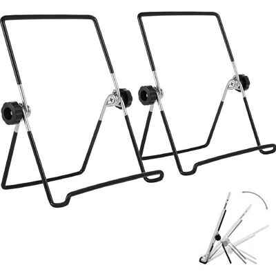 OEM 2 Pcs Support Cadre Photo, Porte Assiette Decorative, Support Assiette A Poser, Réglable Pliable Petit Chevalet Assiette Pour Afficher Des Photos, Images, Recettes 18 X 14 (noir) - Publicité OEM 2 Pcs Support Cadre Photo, Porte Assiette Decorative, Support Assiette A Poser, Réglable Pliable Petit Chevalet Assiette Pour Afficher Des Photos, Images, Recettes 18 X 14 (noir) - Publicité