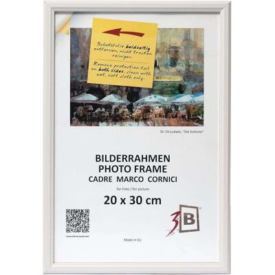 OEM Cadre Photo En Bois Avec Verre Acrylique 20x30cm Blanc - Publicité OEM Cadre Photo En Bois Avec Verre Acrylique 20x30cm Blanc - Publicité