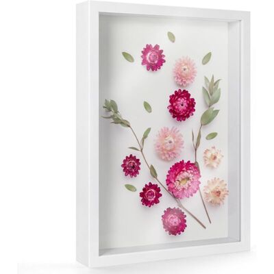 OEM Grand Cadre Photo 3d A4 - 22,8 X 31,6 Cm - Pour Table Ou Mur - Pour Objets Jusqu'à 4,5 Cm - Boîte À Souvenirs En Bois Pour Photos, Travaux Manuels, Fleurs, Médailles, Billets - Blanc - 3 Cm - Publicité OEM Grand Cadre Photo 3d A4 - 22,8 X 31,6 Cm - Pour Table Ou Mur - Pour Objets Jusqu'à 4,5 Cm - Boîte À Souvenirs En Bois Pour Photos, Travaux Manuels, Fleurs, Médailles, Billets - Blanc - 3 Cm - Publicité