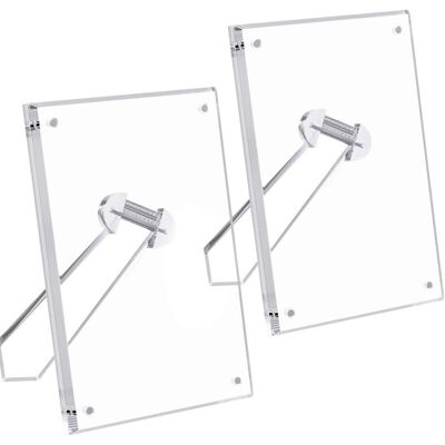 OEM 2 Pack Cadre Photo, Cadre Photo En Acrylique Transparent Avec Aimants Pour Affichage Sur Table-dou - Publicité OEM 2 Pack Cadre Photo, Cadre Photo En Acrylique Transparent Avec Aimants Pour Affichage Sur Table-dou - Publicité