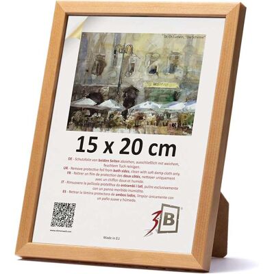 OEM Cadre Photo En Bois Avec Verre Acrylique 15x20cm Beige - Publicité OEM Cadre Photo En Bois Avec Verre Acrylique 15x20cm Beige - Publicité