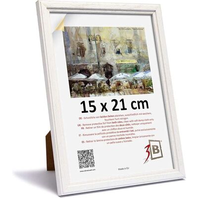 OEM Cadre Photo Pour Certificat 15x21cm Avec Support, Cadre En Bois Blanc A5 - Publicité OEM Cadre Photo Pour Certificat 15x21cm Avec Support, Cadre En Bois Blanc A5 - Publicité