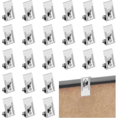 OEM 100pcs Clip Pour Cadre Photo, Pince Lit Chauffant, Cadre Photo Cintre, Crochets De Fixations Pour Cadres Pour Cadre Photo-dou - Publicité OEM 100pcs Clip Pour Cadre Photo, Pince Lit Chauffant, Cadre Photo Cintre, Crochets De Fixations Pour Cadres Pour Cadre Photo-dou - Publicité