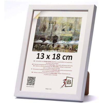 OEM Cadre Photo En Bois Avec Verre Acrylique 13x18cm Blanc - Publicité OEM Cadre Photo En Bois Avec Verre Acrylique 13x18cm Blanc - Publicité