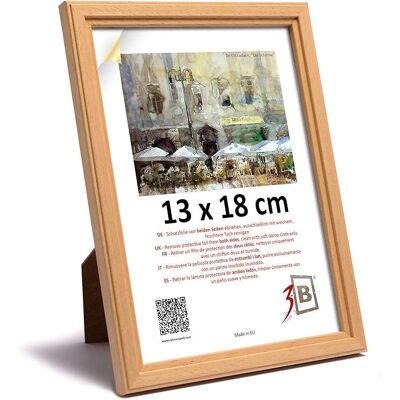 OEM Cadre Photo En Bois Exotique Avec Verre Acrylique 13x18 Cm Beige - Publicité OEM Cadre Photo En Bois Exotique Avec Verre Acrylique 13x18 Cm Beige - Publicité