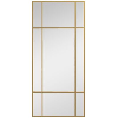 OEM Wandspiegel 110 X 50 Cm Spiegel Décoratif Avec Cadre Métallique, Rechtechiger Spiegel Für Schlafzimmer, Badezimmer Gold - Publicité OEM Wandspiegel 110 X 50 Cm Spiegel Décoratif Avec Cadre Métallique, Rechtechiger Spiegel Für Schlafzimmer, Badezimmer Gold - Publicité