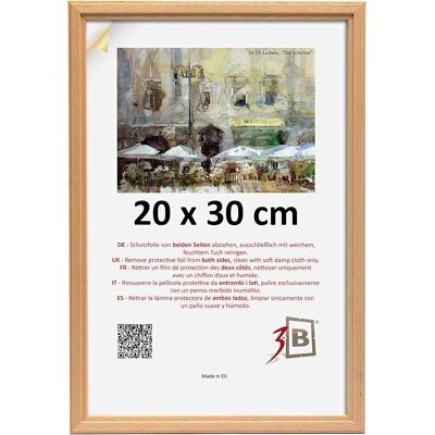 OEM Cadre Photo Avec Verre Acrylique, Cadre En Bois, Couleur Beige, 20 X 30 Cm - Publicité OEM Cadre Photo Avec Verre Acrylique, Cadre En Bois, Couleur Beige, 20 X 30 Cm - Publicité