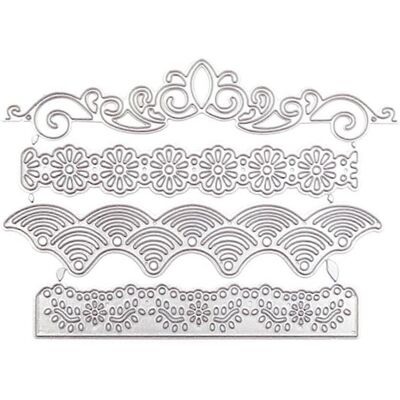 ALLAUVE Matrices De Découpe En Métal Pour Cadre Floral, Pochoir, Pochoir Pour Scrapbooking, Album Photo, Carte En Papier, Moule, Gaufrage, Décoration Artisanale - Publicité ALLAUVE Matrices De Découpe En Métal Pour Cadre Floral, Pochoir, Pochoir Pour Scrapbooking, Album Photo, Carte En Papier, Moule, Gaufrage, Décoration Artisanale - Publicité