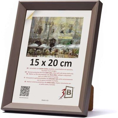 OEM Cadre Photo En Bois Avec Verre Acrylique 15x20 Cm, Couleur Espresso - Publicité OEM Cadre Photo En Bois Avec Verre Acrylique 15x20 Cm, Couleur Espresso - Publicité