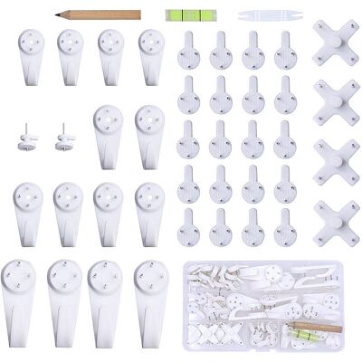 OEM Lot De 43 Crochets De Fixation Murale Sans Perçage – Plastique Haute Qualité – Pour Surfaces En Bois Et Revêtements Muraux – Accroche Cadre Photo - 43pcs - Publicité OEM Lot De 43 Crochets De Fixation Murale Sans Perçage – Plastique Haute Qualité – Pour Surfaces En Bois Et Revêtements Muraux – Accroche Cadre Photo - 43pcs - Publicité
