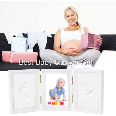 SANS MARQUE Empreinte De La Main Empreinte Cadre Photo Kit Pour Garçons Parfait Cadeau De Douche De Bébé (3 Parties, Blanc) - Publicité SANS MARQUE Empreinte De La Main Empreinte Cadre Photo Kit Pour Garçons Parfait Cadeau De Douche De Bébé (3 Parties, Blanc) - Publicité