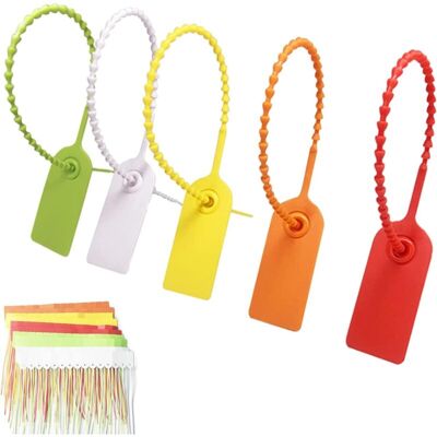 OEM 100 Pièces Plastique Serre-câble, Multicolore Serre-câble, Etiquettes Serre-câbles, Étiquettes De Sécurité En Plastique, Boutons Anti-contrefaçon Pour L'Habillement Et La Logistique (5 Couleurs) - Publicité OEM 100 Pièces Plastique Serre-câble, Multicolore Serre-câble, Etiquettes Serre-câbles, Étiquettes De Sécurité En Plastique, Boutons Anti-contrefaçon Pour L'Habillement Et La Logistique (5 Couleurs) - Publicité
