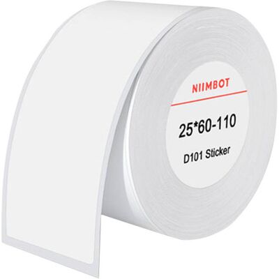 Étiquettes thermiques blanches Niimbot T2560-110 - Étiquettes thermiques - Publicité Étiquettes thermiques blanches Niimbot T2560-110 - Étiquettes thermiques - Publicité