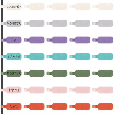 OEM Etiquettes Pour Câbles, Grand Format, Pour Organiser Et Identifier Vos Câbles, Etiquette Multi Couleur Pour Ecrire À La Main, Réutilisable, Polyvalent – 35 Pcs - Publicité OEM Etiquettes Pour Câbles, Grand Format, Pour Organiser Et Identifier Vos Câbles, Etiquette Multi Couleur Pour Ecrire À La Main, Réutilisable, Polyvalent – 35 Pcs - Publicité
