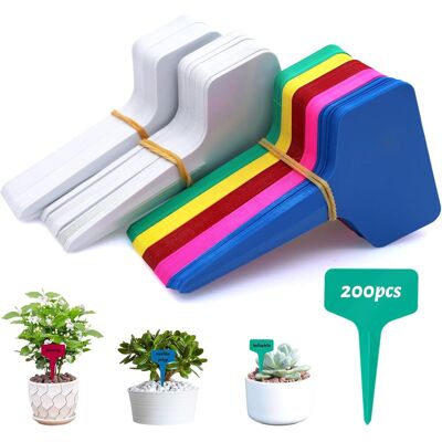 OEM 200 Pièces Etiquette Plante Imperméables Etiquette Jardin 10 × 6 Cm Étiquettes En Plastique De Type T Pour Plantes Réutilisable Étiquettes Plantes (multicolore) - Publicité OEM 200 Pièces Etiquette Plante Imperméables Etiquette Jardin 10 × 6 Cm Étiquettes En Plastique De Type T Pour Plantes Réutilisable Étiquettes Plantes (multicolore) - Publicité