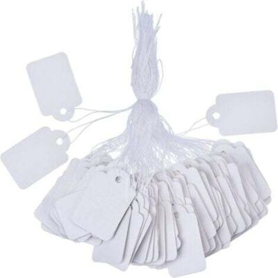 OEM Paquet De 500 (35 X 22 Mm) Étiquettes De Marquage Blanches Étiquettes De Prix Étiquettes De Prix Étiquettes D'Affichage Avec Ficelle De Suspension - Publicité OEM Paquet De 500 (35 X 22 Mm) Étiquettes De Marquage Blanches Étiquettes De Prix Étiquettes De Prix Étiquettes D'Affichage Avec Ficelle De Suspension - Publicité