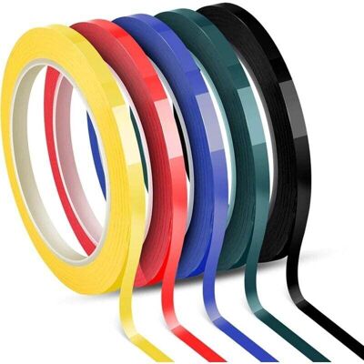 OEM 5 Rouleaux De Ruban Adhésif Pour Tableau Blanc De 3 Mm, 66 Mètres Par Rouleau, Jaune, Vert, Noir, Rouge, Bleu-crezuo - Publicité OEM 5 Rouleaux De Ruban Adhésif Pour Tableau Blanc De 3 Mm, 66 Mètres Par Rouleau, Jaune, Vert, Noir, Rouge, Bleu-crezuo - Publicité