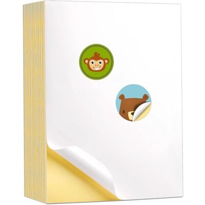 OEM Étiquettes Autocollantes A4 Blanches Mat Pour Imprimantes Laser Et Jet D'Encre - 40 Feuilles Format 210 X 297 Mm, Papier Imprimable -ulisem - Publicité OEM Étiquettes Autocollantes A4 Blanches Mat Pour Imprimantes Laser Et Jet D'Encre - 40 Feuilles Format 210 X 297 Mm, Papier Imprimable -ulisem - Publicité