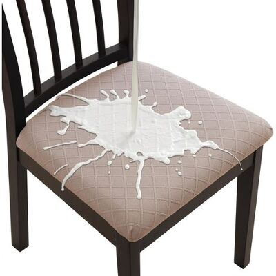 OEM Lot De 4 Housses De Coussin De Siège Imperméables, Extensibles, En Jacquard, Lavables Et Amovibles (6, Kaki) - Publicité OEM Lot De 4 Housses De Coussin De Siège Imperméables, Extensibles, En Jacquard, Lavables Et Amovibles (6, Kaki) - Publicité