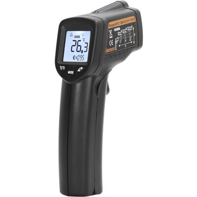 SANS MARQUE Thermomètre Infrarouge Pour La Cuisson Des Aliments Sans Contact, Pistolet De Température, Écran Lcd Numérique Rétroéclairé -20 380 ℃ (-4 716 ℉) - Publicité SANS MARQUE Thermomètre Infrarouge Pour La Cuisson Des Aliments Sans Contact, Pistolet De Température, Écran Lcd Numérique Rétroéclairé -20 380 ℃ (-4 716 ℉) - Publicité