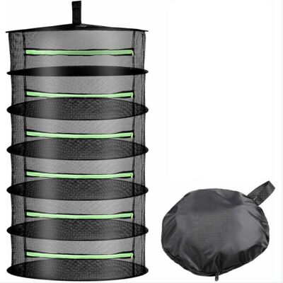 OEM Filet De Séchage Suspendu Pliable 6 Couches Panier De Séchage Grand Porte-sèche Filet De Rangement Tente Herbe Bud Plant Sécher Avec Sécateur, - Publicité OEM Filet De Séchage Suspendu Pliable 6 Couches Panier De Séchage Grand Porte-sèche Filet De Rangement Tente Herbe Bud Plant Sécher Avec Sécateur, - Publicité