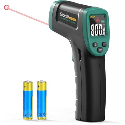 SANS MARQUE Thermomètre Infrarouge -50 °c À 800 °c, Thermomètre Laser Numérique Sans Contact Avec Écran Lcd, Émissivité Réglable - Convient Pour La Cuisson, Les Grillades, La Congélation Et L'Industrie - Publicité SANS MARQUE Thermomètre Infrarouge -50 °c À 800 °c, Thermomètre Laser Numérique Sans Contact Avec Écran Lcd, Émissivité Réglable - Convient Pour La Cuisson, Les Grillades, La Congélation Et L'Industrie - Publicité