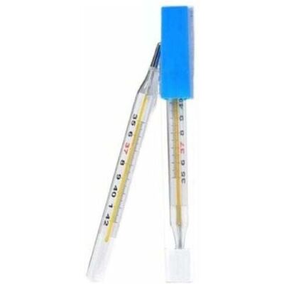 OEM 2 Pièces Médical Mercure Verre Thermomètre Adulte Bébé Mesure De La Température Corporelle - Publicité OEM 2 Pièces Médical Mercure Verre Thermomètre Adulte Bébé Mesure De La Température Corporelle - Publicité