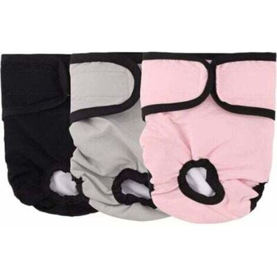 OEM Lot De 3 Couche Pour Chien,(l)couches Chien Lavable Couches Réutilisables Pour Chien Lavables Culotte Pour Chien Femelle Serviettes Hygiéniques De Chien Pour Différents Types De Chiens - Publicité OEM Lot De 3 Couche Pour Chien,(l)couches Chien Lavable Couches Réutilisables Pour Chien Lavables Culotte Pour Chien Femelle Serviettes Hygiéniques De Chien Pour Différents Types De Chiens - Publicité