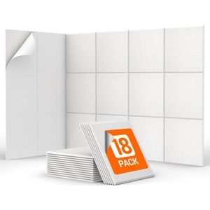 GRID COOL 12pcs panneaux insonorisants autocollants,pour murs,isolation acoustique haute densité,blancs - Publicité GRID COOL 12pcs panneaux insonorisants autocollants,pour murs,isolation acoustique haute densité,blancs - Publicité