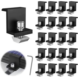 Roleader - 30 Pièces Supports De Panneau Solaire, 30 Mm Fixation Panneau Solaire, Kit Panneau Solaire, Pour Rail De Montage Photovoltaïque, Avec Clé Hexagonale, Pour Toiture, Mural - Publicité Roleader - 30 Pièces Supports De Panneau Solaire, 30 Mm Fixation Panneau Solaire, Kit Panneau Solaire, Pour Rail De Montage Photovoltaïque, Avec Clé Hexagonale, Pour Toiture, Mural - Publicité