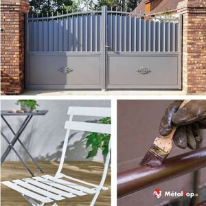 Metaltop - Antirouille Couleur - 0.4 L - Bombe 400 Ml - 7022 - Gris Terre Dombre - Publicité Metaltop - Antirouille Couleur - 0.4 L - Bombe 400 Ml - 7022 - Gris Terre Dombre - Publicité