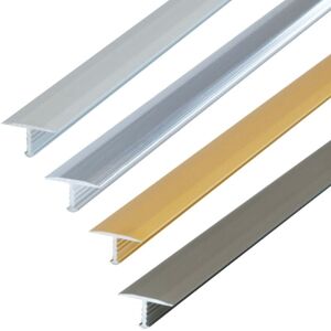 DALSYS Profilé en t, profilé de transition - 100cm x 26mm Champagne - Publicité DALSYS Profilé en t, profilé de transition - 100cm x 26mm Champagne - Publicité