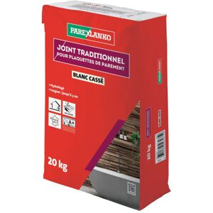 Joint Traditionnel Pour Plaquettes Parexlanko - Blanc - 20kg - Publicité Joint Traditionnel Pour Plaquettes Parexlanko - Blanc - 20kg - Publicité