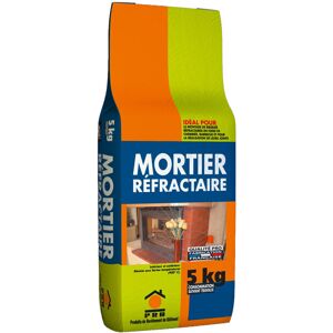 PRB Mortier Réfractaire 5kg - Résistance Thermique Jusqu'à 900°c - Enduit Haute Température Prêt À Gâcher Pour Cheminées, Fours À Bois, Poêles, Barbecues Et Briques Réfractaires - Intérieur/extérieur - Publicité PRB Mortier Réfractaire 5kg - Résistance Thermique Jusqu'à 900°c - Enduit Haute Température Prêt À Gâcher Pour Cheminées, Fours À Bois, Poêles, Barbecues Et Briques Réfractaires - Intérieur/extérieur - Publicité