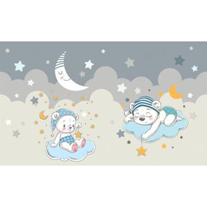LUMALÉA Papier Peint Panoramique Enfants - Oursons Etoiles - 130 Cm X 78 Cm - Publicité LUMALÉA Papier Peint Panoramique Enfants - Oursons Etoiles - 130 Cm X 78 Cm - Publicité