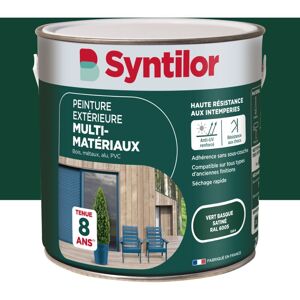 Peinture Exterieure Multi-Materiaux Syntilor 2L Vert Basque Satiné - Publicité Peinture Exterieure Multi-Materiaux Syntilor 2L Vert Basque Satiné - Publicité