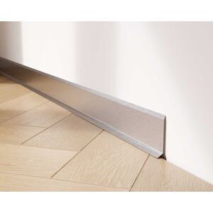 ILCOM Plinthe Décorative F En Acier Inoxydable Pour Mur Et Mur 6cm X 270cm - Argent Satiné - Publicité ILCOM Plinthe Décorative F En Acier Inoxydable Pour Mur Et Mur 6cm X 270cm - Argent Satiné - Publicité