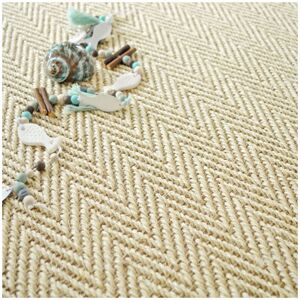 Décoweb - Sisal - Maya Chevron - Blanchi - Rouleau De 4m X 21m - Publicité Décoweb - Sisal - Maya Chevron - Blanchi - Rouleau De 4m X 21m - Publicité